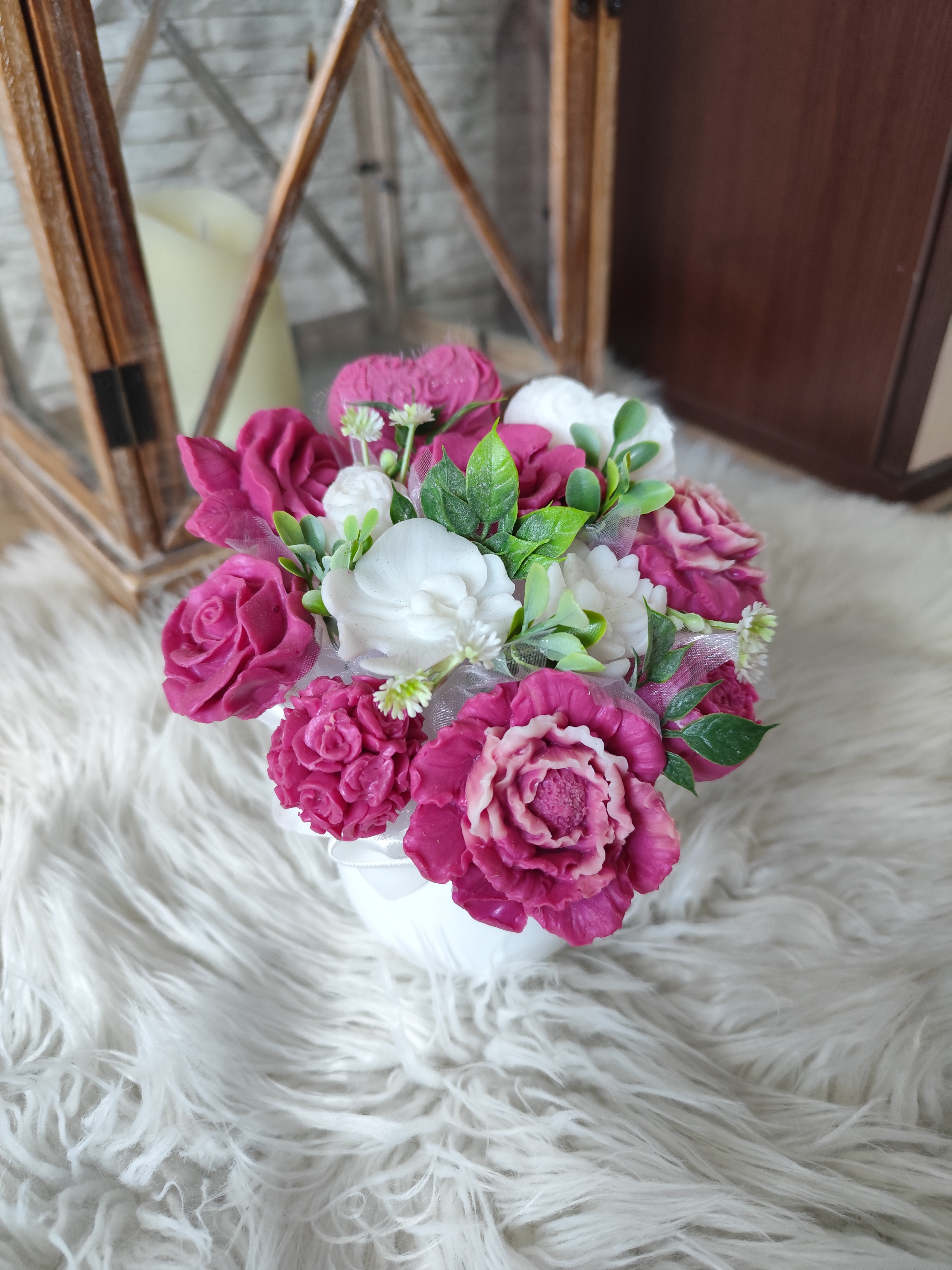 Buchet mini de săpun - Sfeclă roșie