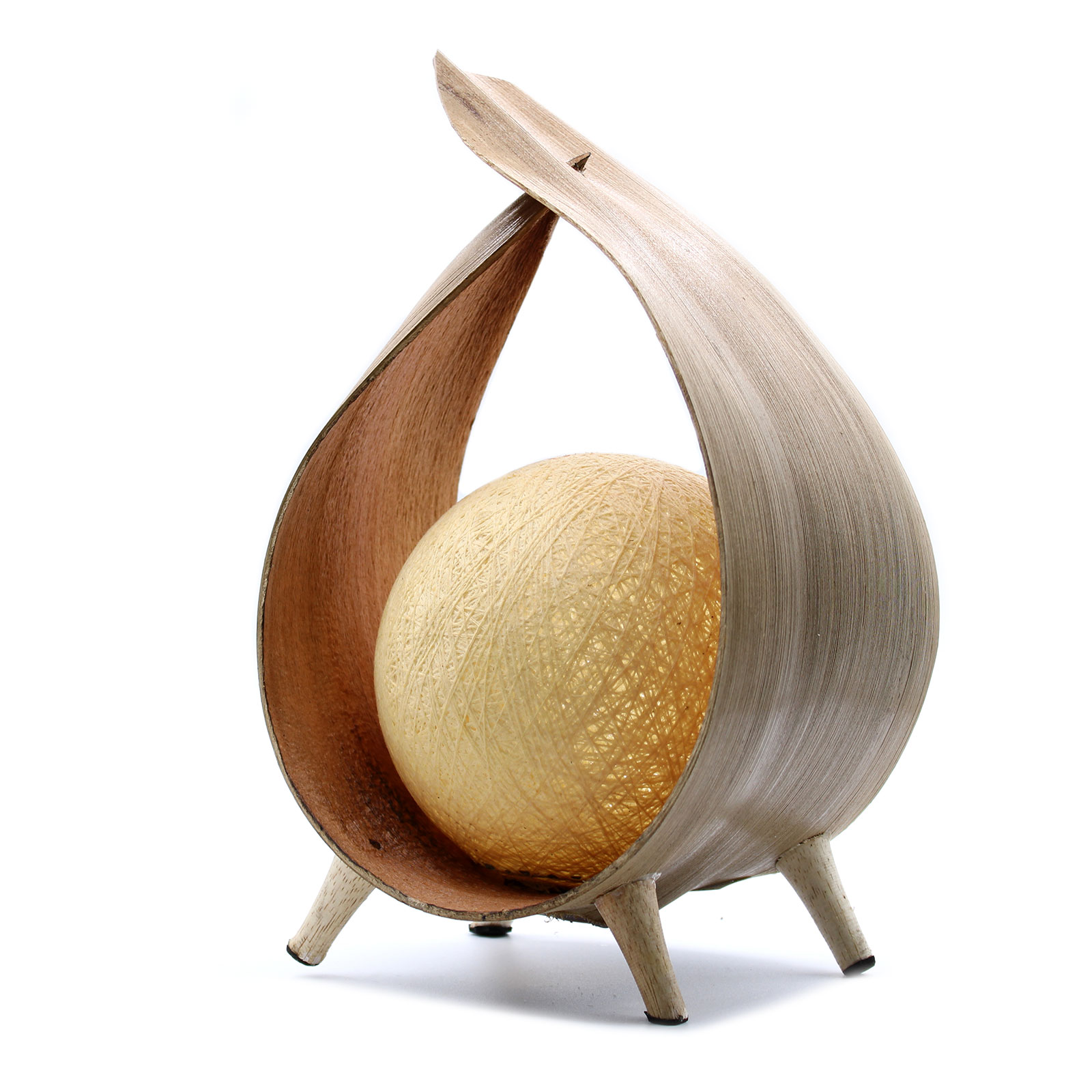 Lampă din nucă de cocos naturală - natural