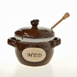 Borcan ceramic pentru miere