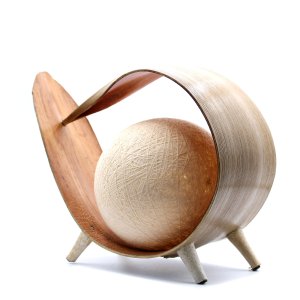 Lampă din nucă de cocos naturală - natural