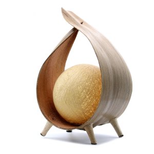 Lampă din nucă de cocos naturală - natural