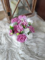 Buchet mini de săpun - Roz vechi