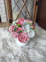 Buchet mini de săpun - Roz