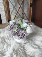Buchet mini de săpun - Argintiu
