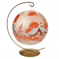 Sfeșnic portocaliu mat