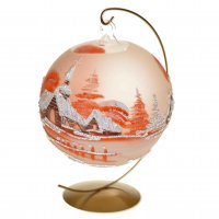 Sfeșnic portocaliu mat