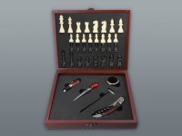 Set de vinuri 5 piese + șah