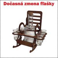 Scaun din lemn cu sticlă
