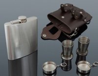 Flacon din oțel inoxidabil XXL 540 ml + pumnii