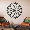 Mandala din lemn pe perete - Floare