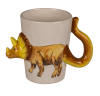 Cană din ceramică cu dinozaur - Triceratops