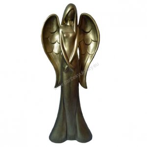 Înger din ceramică aur 55 cm