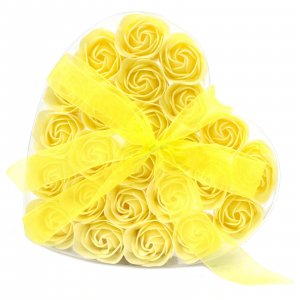 Set de 24 flori de săpun - Yellow Rose