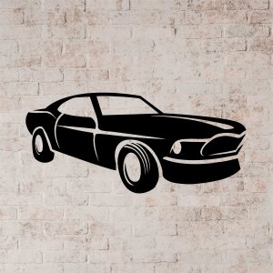 Tablou de perete din lemn - Ford Mustang
