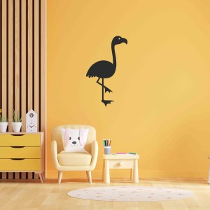 Tablou de perete din lemn - Flamingo