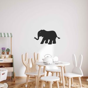 Tablou din lemn pe perete - Elefant