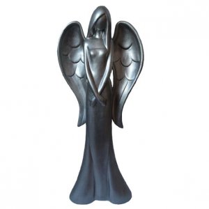 Înger ceramic argintiu 95 cm