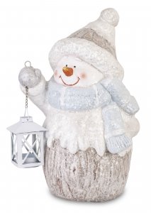 Decorațiuni de Crăciun - Omul de zăpadă cu lanternă