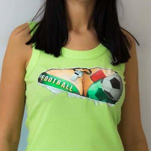 Tricou pentru femei - Fotbal - verde S