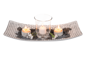 Suport de lumânare decorativ pentru masa cu lumânări