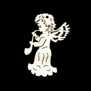 Ornament de Crăciun - Înger cu saxofon 6 cm