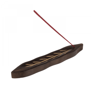 Suport din lemn pentru bețișoare de tămâie - Leaf