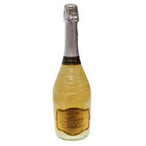 Șampanie perlată GHOST argint - La mulți ani