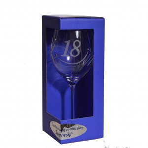 Pahar de vin anual swarovski - Pentru a 18-a aniversare