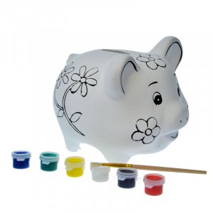 Piggy bank din ceramică pentru pictură Piglet
