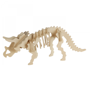 Puzzle 3D din lemn natural - Dinozaur