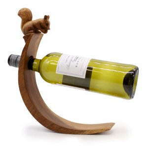 Suport de vin din lemn - Squirrel