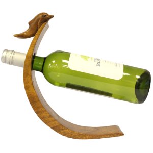 Suport de vin din lemn - Dolphin