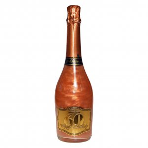 Șampanie perlată GHOST bronz - La mulți ani 60