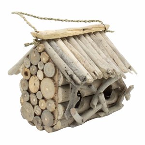 Birdhouse din lemn de copac - mic