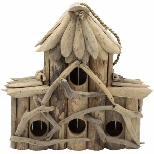 Birdhouse din lemn de copac - casa