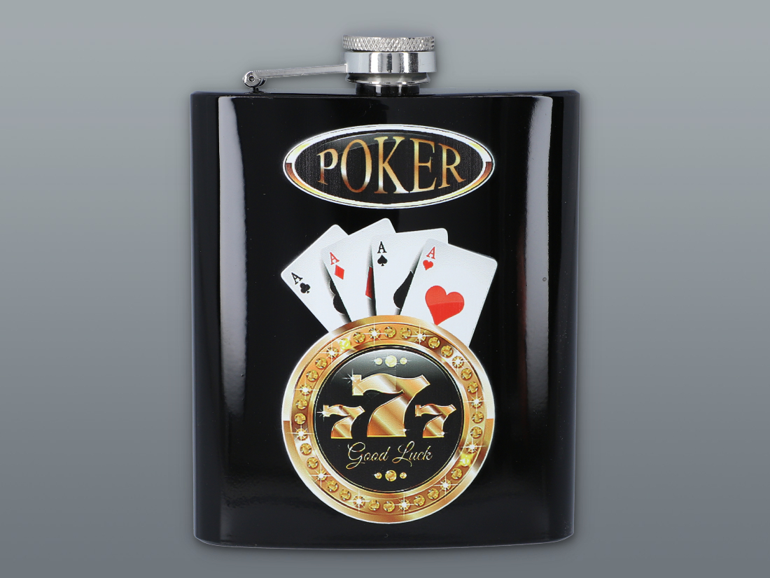 Pahar de stropit din oțel inoxidabil POKER 210 ml