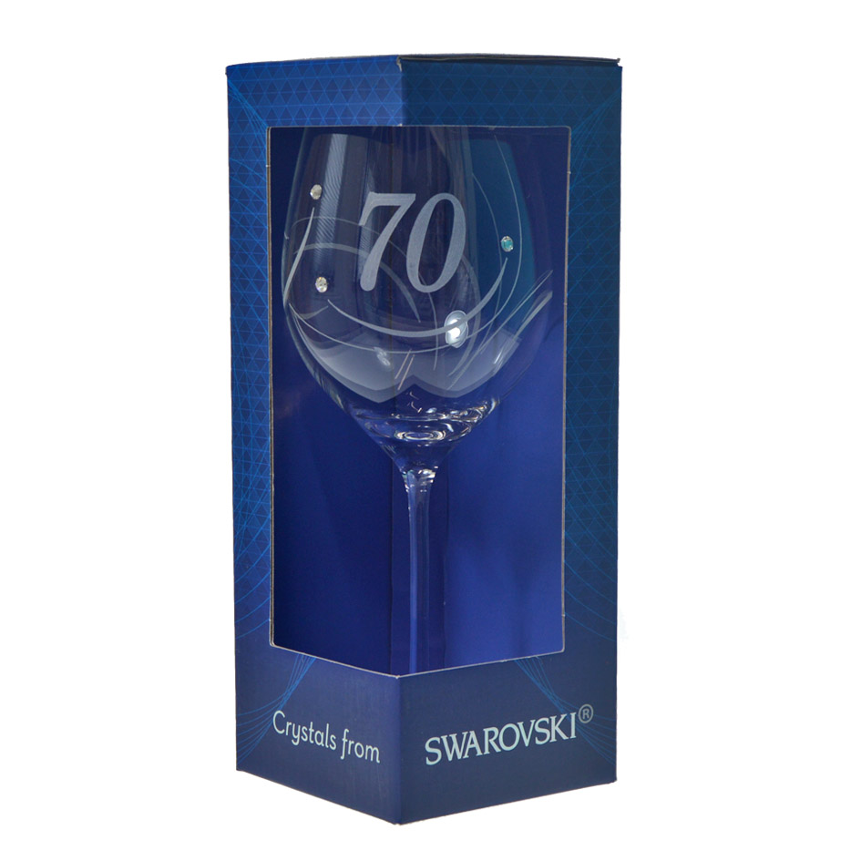 Pahar de vin anual SWAROVSKI - Pentru a 70-a aniversare