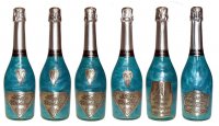 Perle șampanie GHOST albastru - La mulți ani 30