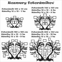 Rama foto din lemn pentru perete - Arborele iubirii