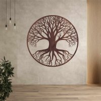 Copac din lemn de viață pe perete