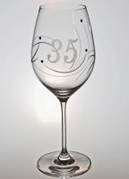 Pahar de vin anual swarovski - Pentru a 35-a aniversare