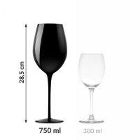 Pahar de vin uriaș diVinto - Negru