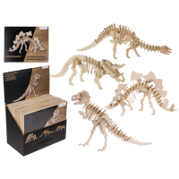 Puzzle 3D din lemn natural - Dinozaur