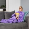 Pătură cu mâneci violet pal